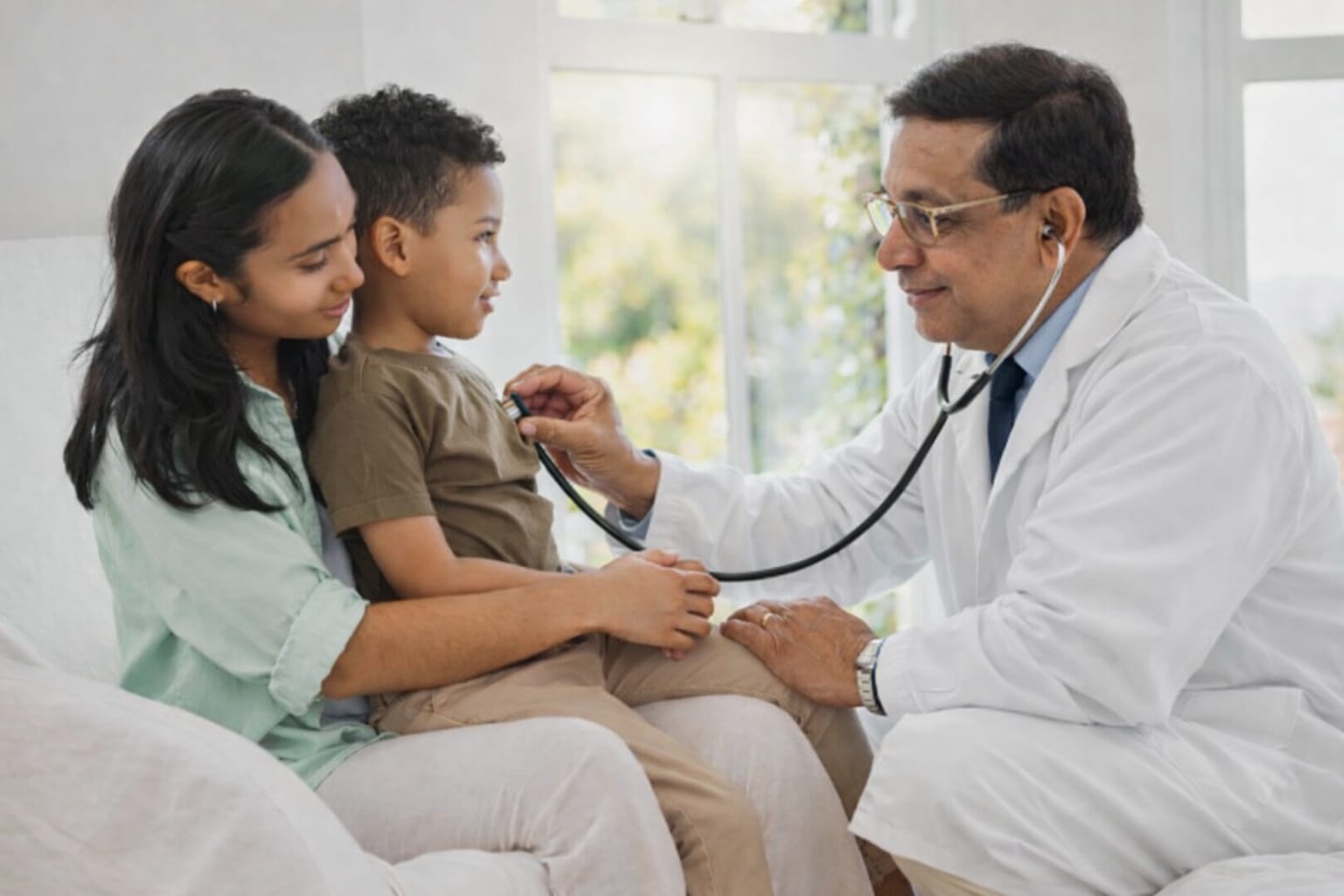 Prof Dr. Chandrasekar with patients